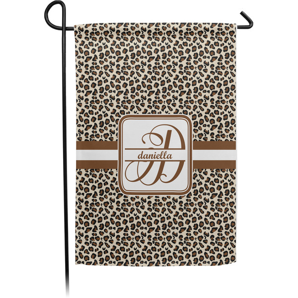Custom Leopard Print Garden Flag (Personalized)