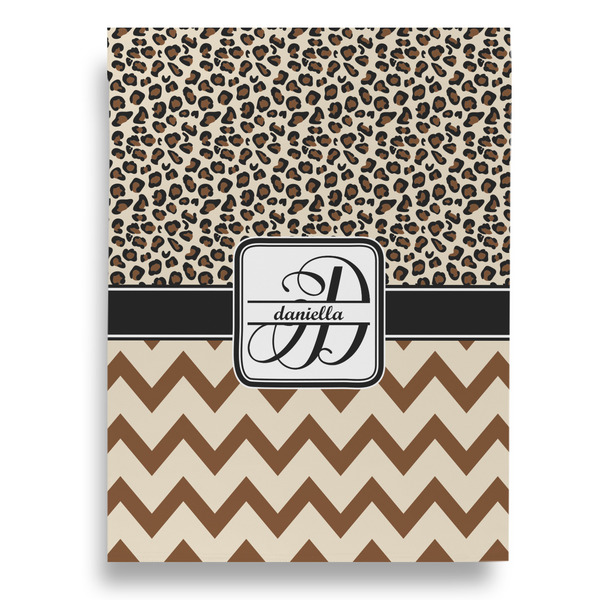 Leopard Print Garden Flags - Large - Double Sided - BACK