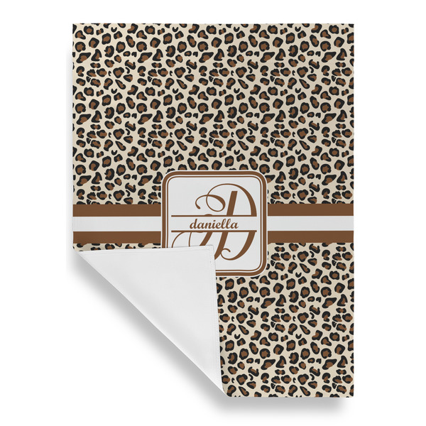 Leopard Print Garden Flags - Large - Single Sided - FRONT FOLDED