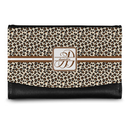 Leopard Print Genuine Leather Women's Wallet - Small (Personalized)
