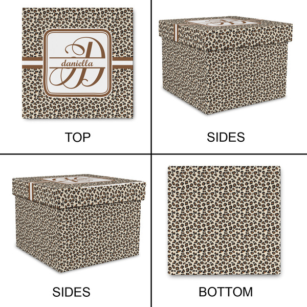 Leopard Print Gift Boxes with Lid - Canvas Wrapped - XX-Large - Approval