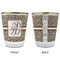Leopard Print Glass Shot Glass - with gold rim - APPROVAL