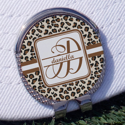 Leopard Print Golf Ball Marker - Hat Clip