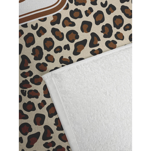 Leopard Print Golf Towel - Detail