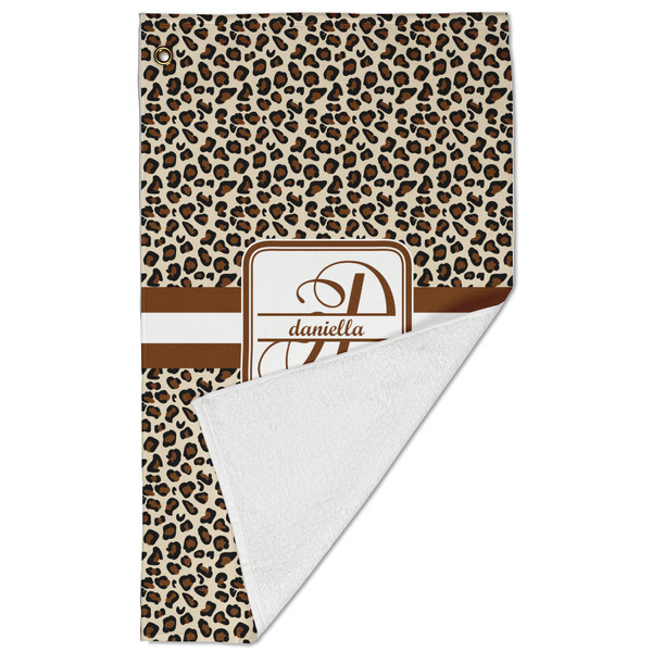 Leopard Print Golf Towel - Folded (Large)