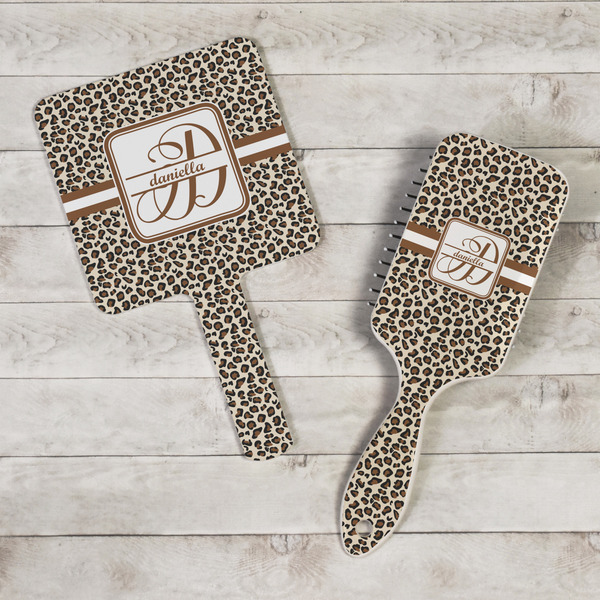 Leopard Print Hand Mirrors - In Context
