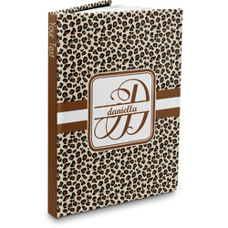 Leopard Print Hardbound Journal - 5.75" x 8" (Personalized)
