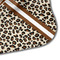 Leopard Print Hooded Baby Towel- Detail Corner