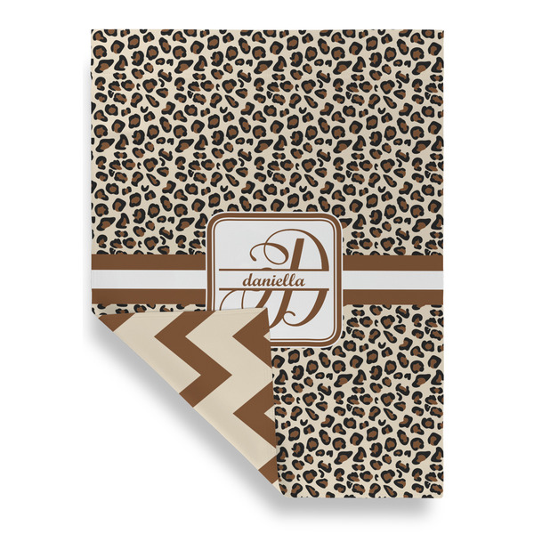 Leopard Print House Flags - Double Sided - FRONT FOLDED