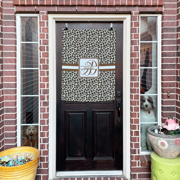 Leopard Print House Flags - Double Sided - (Over the door) LIFESTYLE