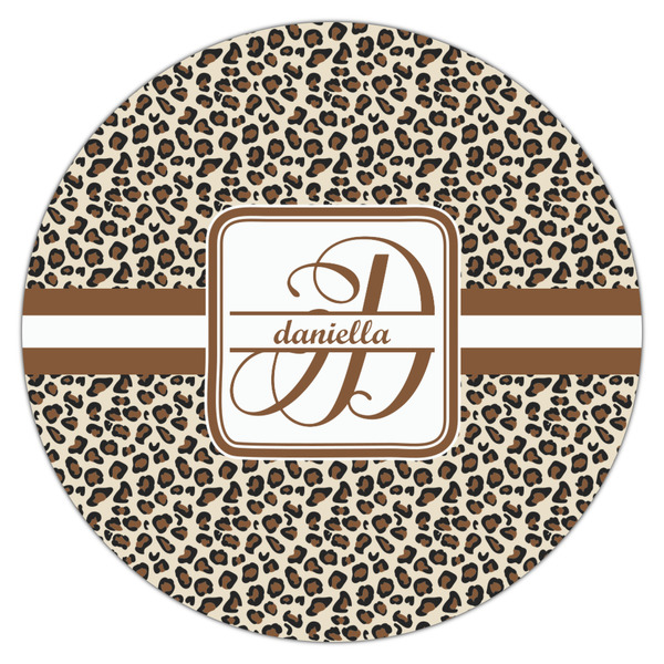 Leopard Print Icing Circle - Large - Single