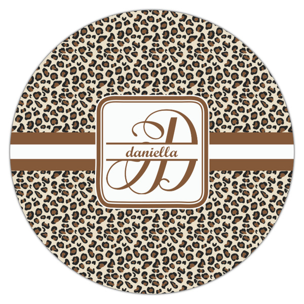 Leopard Print Icing Circle - Medium - Single