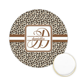Leopard Print Printed Cookie Topper - 2.15" (Personalized)