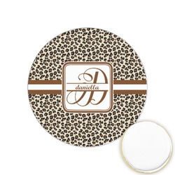 Leopard Print Printed Cookie Topper - 1.25" (Personalized)