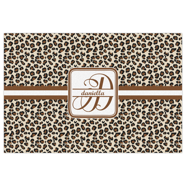 Leopard Print Indoor / Outdoor Rug - 2'x3' - Front Flat