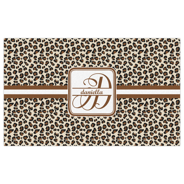 Leopard Print Indoor / Outdoor Rug - 3'x5' - Front Flat