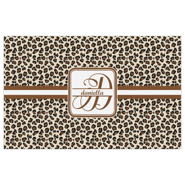 Leopard Print Indoor / Outdoor Rug - 5'x8' - Front Flat