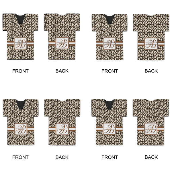 Leopard Print Jersey Bottle Cooler - Set of 4 - APPROVAL