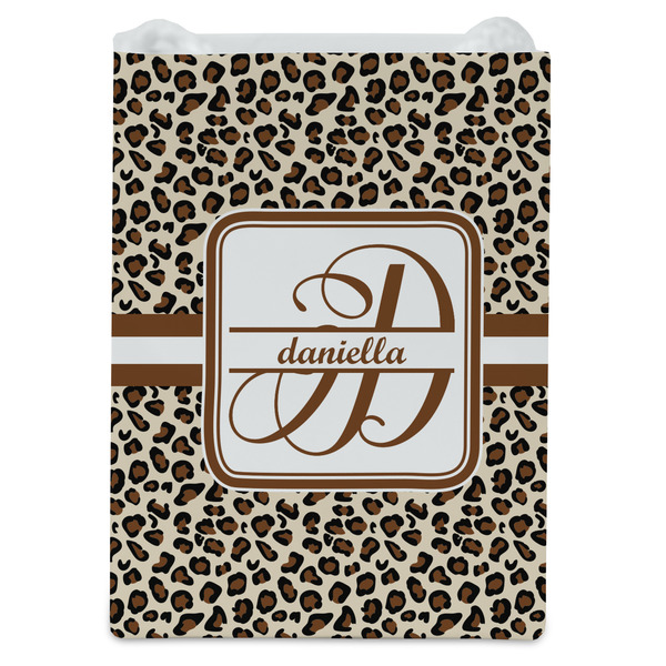 Leopard Print Jewelry Gift Bag - Gloss - Front