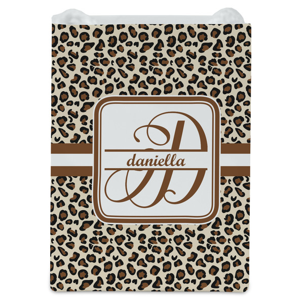 Leopard Print Jewelry Gift Bag - Matte - Front