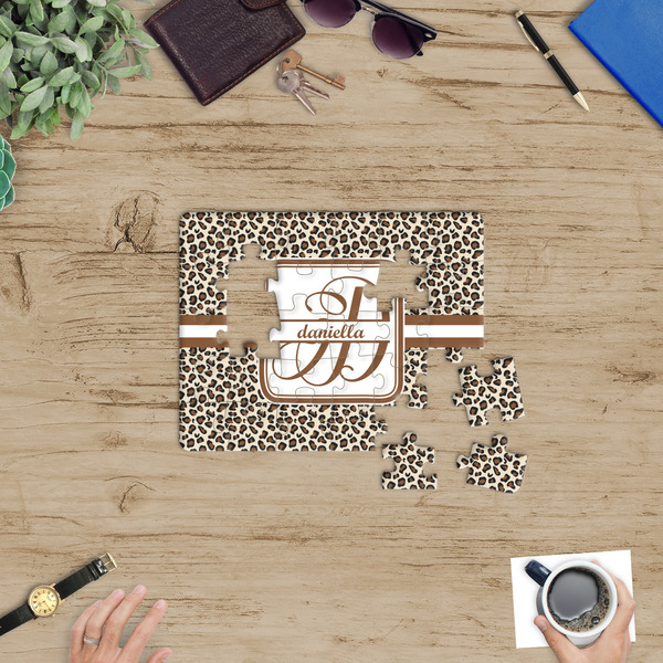 Leopard Print Jigsaw Puzzle 30 Piece - In Context