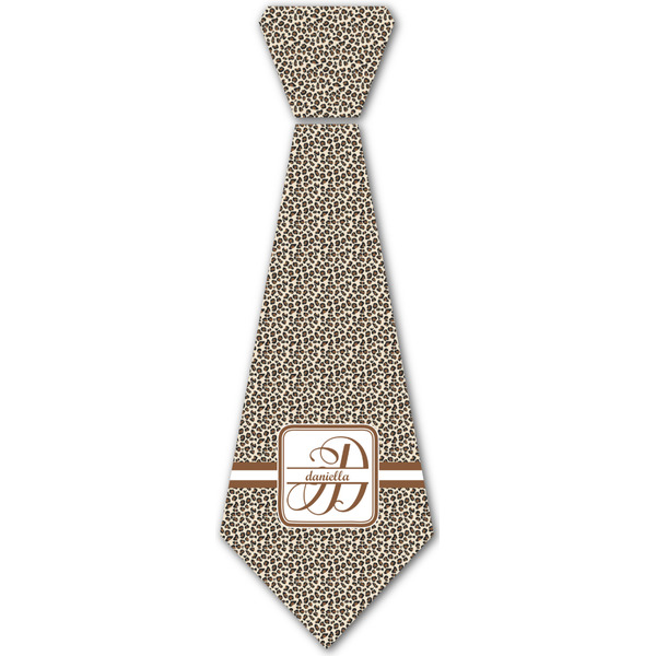 Custom Leopard Print Iron On Tie - 4 Sizes w/ Name and Initial