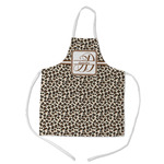 Leopard Print Kid's Apron w/ Name and Initial