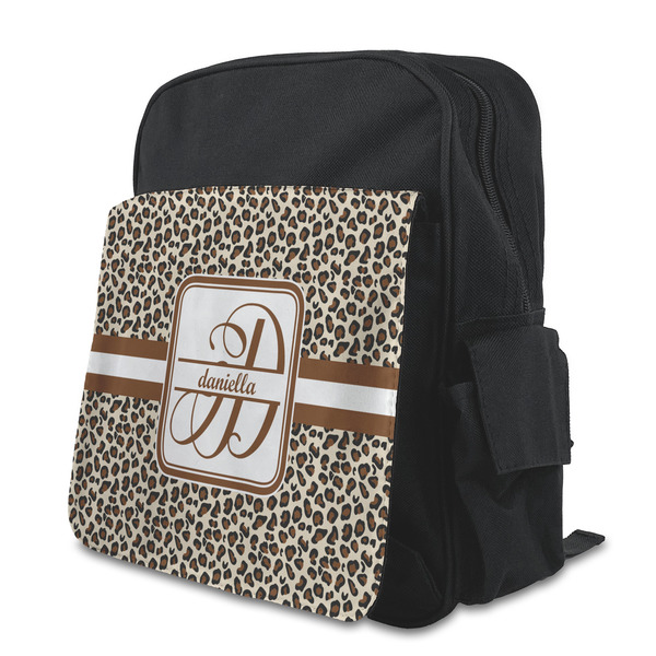 Custom Leopard Print Preschool Backpack (Personalized)