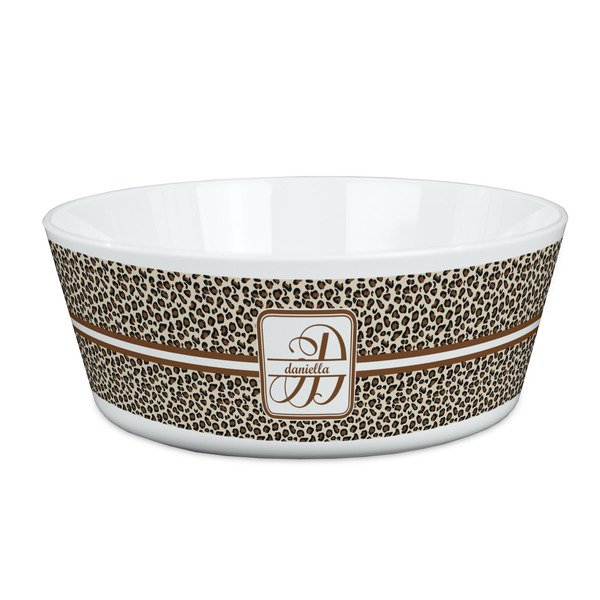 Custom Leopard Print Kid's Bowl (Personalized)