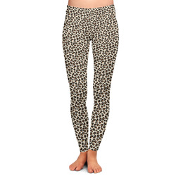 Leopard Print Ladies Leggings - 2X-Large (Personalized)