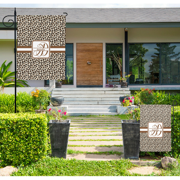 Leopard Print Large Garden Flag - LIFESTYLE