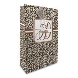 Leopard Print Large Gift Bag (Personalized)
