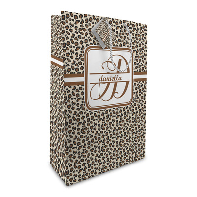 Leopard Print Large Gift Bag (Personalized)