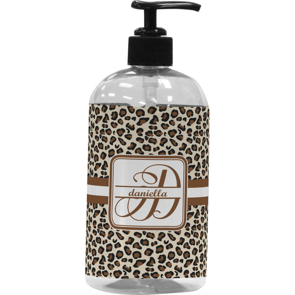 Custom Leopard Print Plastic Soap / Lotion Dispenser (Personalized)
