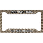 Leopard Print License Plate Frame (Personalized)