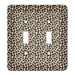 Leopard Print Light Switch Cover (2 Toggle Plate)