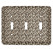 Leopard Print Light Switch Covers (3 Toggle Plate)