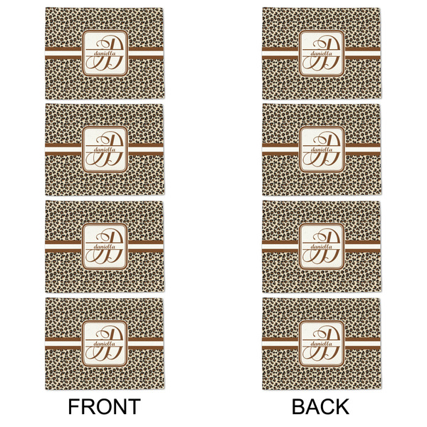 Leopard Print Linen Placemat - APPROVAL Set of 4 (double sided)