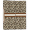 Leopard Print Linen Placemat - Folded Half (double sided)