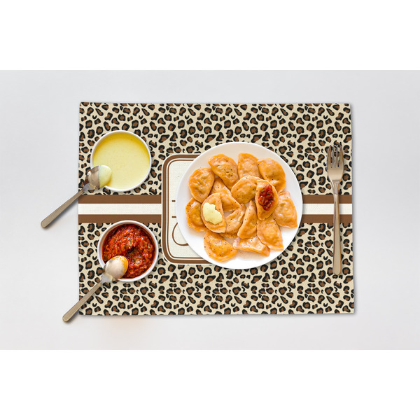 Leopard Print Linen Placemat - Lifestyle (single)