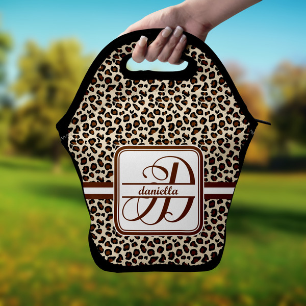 Leopard Print Lunch Bag - Hand