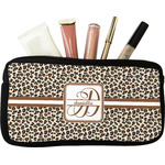 Leopard Print Makeup / Cosmetic Bag - Small (Personalized)