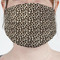 Leopard Print Mask - Pleated (new) Front View on Girl