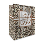 Leopard Print Medium Gift Bag (Personalized)