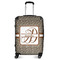 Leopard Print Suitcase - 24"Medium - Checked (Personalized)