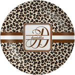 Leopard Print Melamine Plate (Personalized)