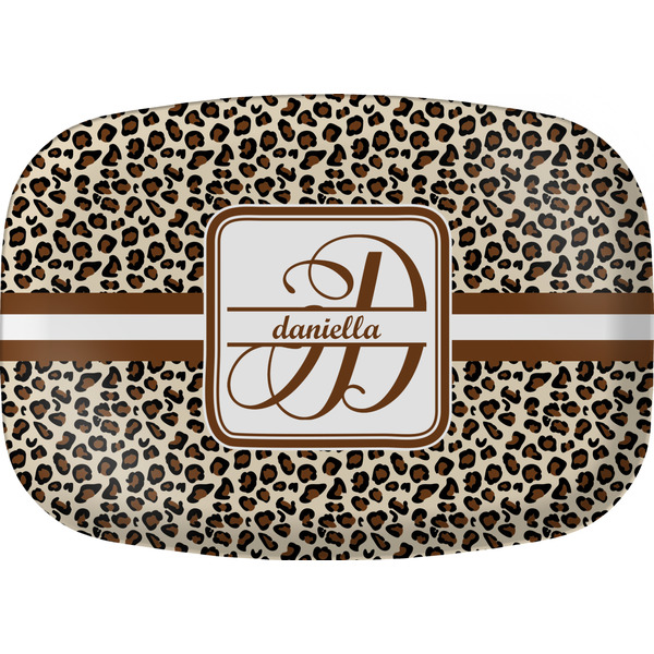 Custom Leopard Print Melamine Platter (Personalized)