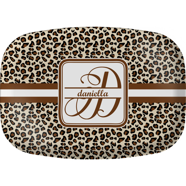 Custom Leopard Print Melamine Platter (Personalized)
