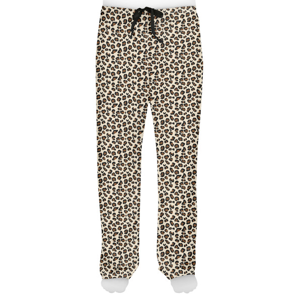 Leopard Print Men's Pjs Front - on model