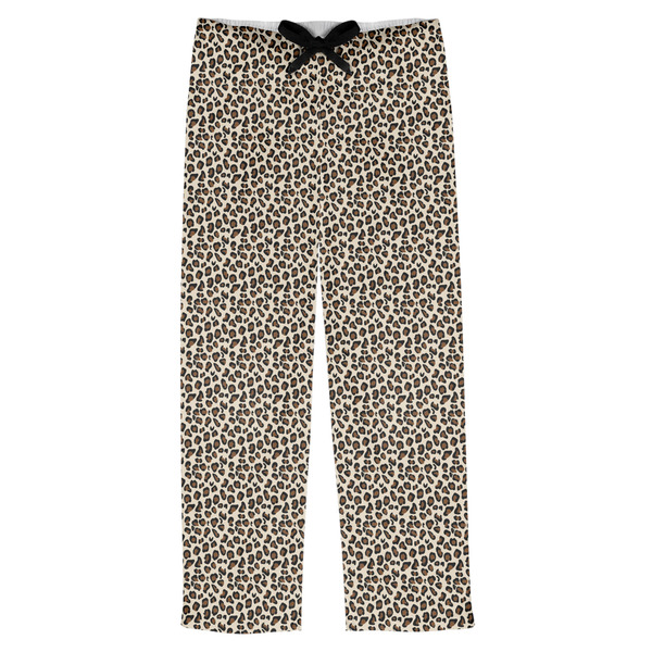 Custom Leopard Print Mens Pajama Pants - L